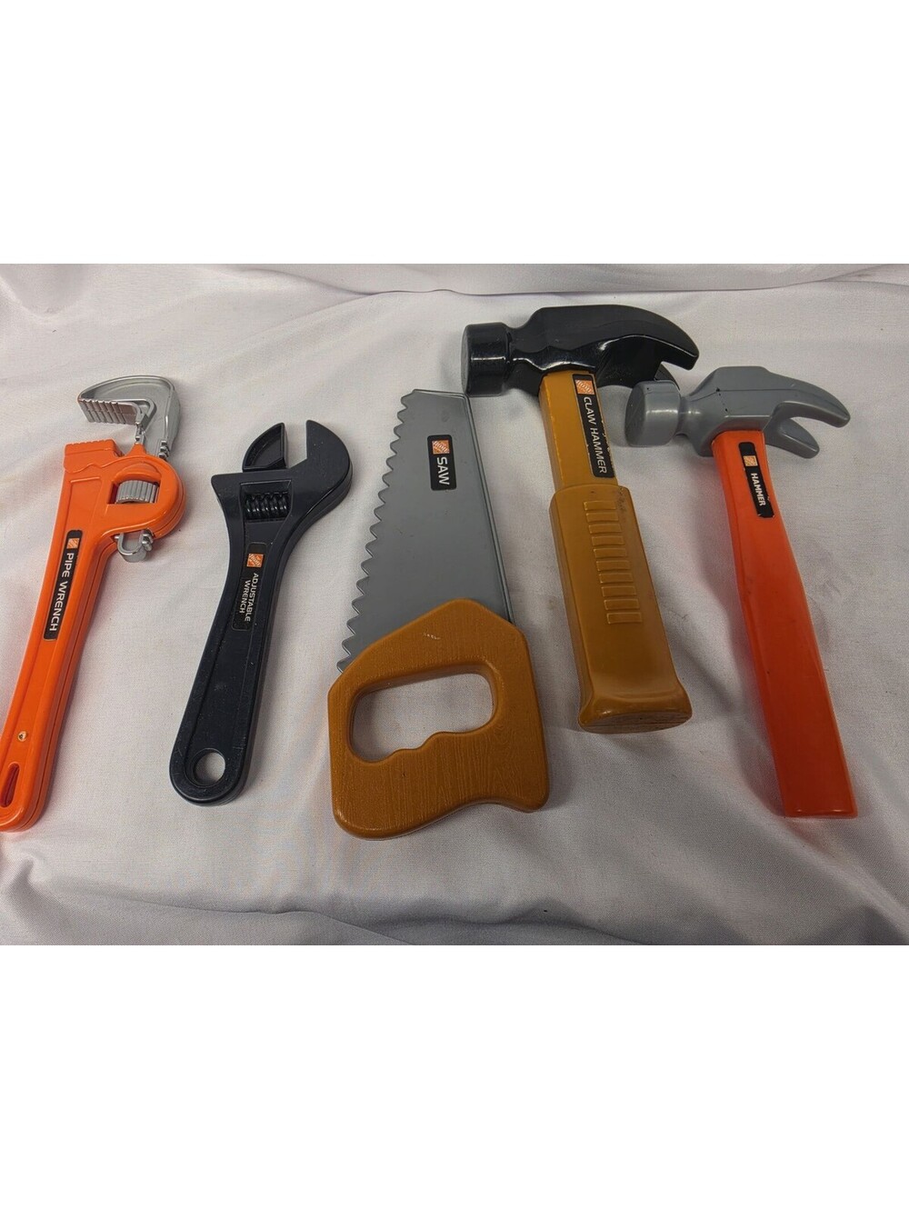Home Depot Kids Play Tool Set Hammer Wrench Saw Pretend Construction